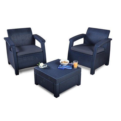 Corfu Balcony Set Grey